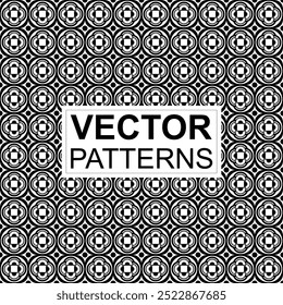 collection of geometrical textured vector backgrounds with simple and fun repeating patterns. Abstract black and white backgrounds for cards, posters, covers, banners, or branding.