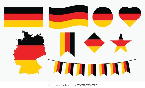 Collection of Germany Flags Europe Country