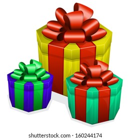 collection gift box with bow