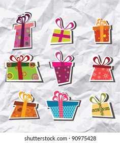 Collection of gift boxes