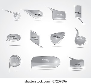 Collection Glass bubbles for speech