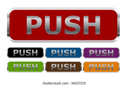 Collection of glossy web buttons