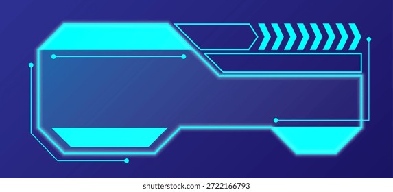 Una colección de cajas brillantes y títulos adecuados para tableros futuristas.