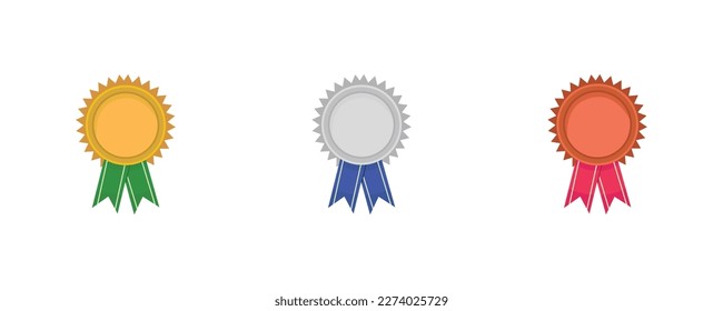 collection of gold, silver and bronze awards or medals