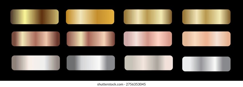 Colección bronce plateado oro