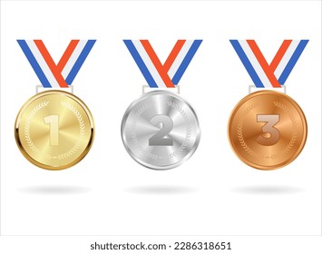 Medallero ganador de medallas de oro, plata y bronce