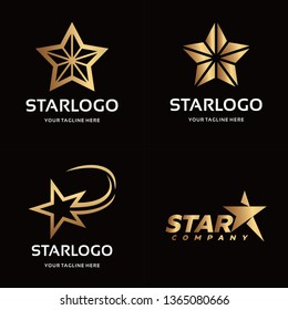 Collection of Gold Star Logo Design Template Inspiration