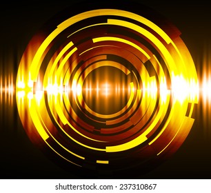 Collection gold yellow Light Abstract Technology background set for computer graphic website internet and business. text box. Brochure. card. wave.