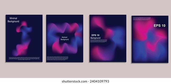 collection of gradient abstract backgrounds for covers, brochures, flyers, presentations, banners. Vector design, etc

