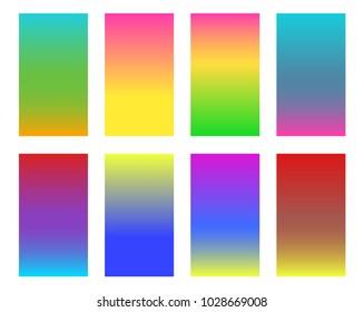 Collection of gradient and backgrounds for design vector illustration concept