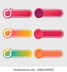 A collection of gradient infographic elements, suitable to complement your various presentations