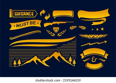 the collection of graphic set element, very suitable for tees, clothing, poster or other design project