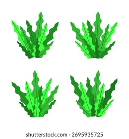 Collection of grass illustration variations