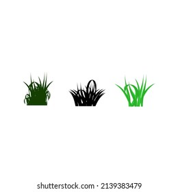 Collection grass leaves vector icon. Cartoon illustration of grass leaves vector icon for any web