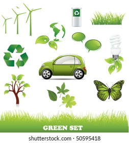  Collection of green eco