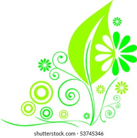 Collection of green eco-icons