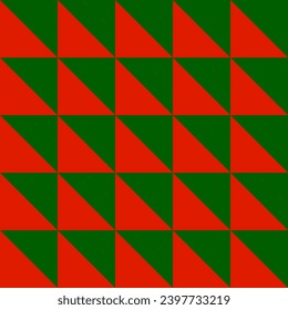 Collection of green and red seamless backgrounds suitable for Christmas season.