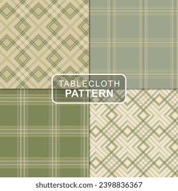 Collection of green tablecloth patterns