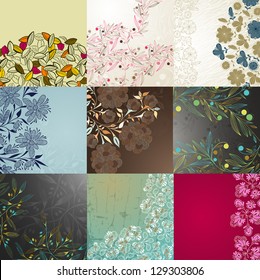collection greeting cards, eps10