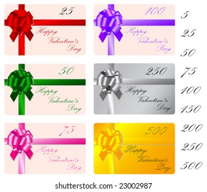 Collection of greeting cards for Valentine's Day