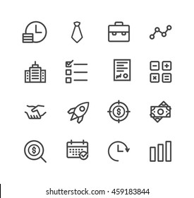 Collection of grey  financial icons or symbols