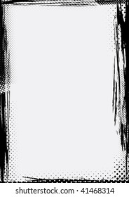 Collection of grunge borders. Vector.