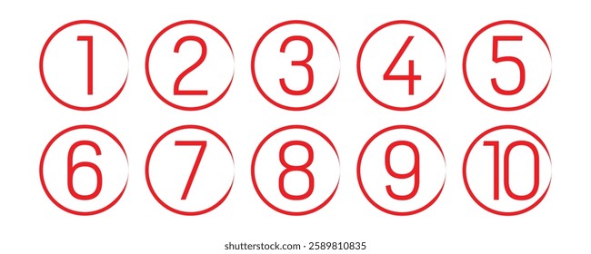 Collection grunge brush drawn numbers from 0 to 9. Dirty painted numbers set. Hand drawn typography vector elements in eps 10.