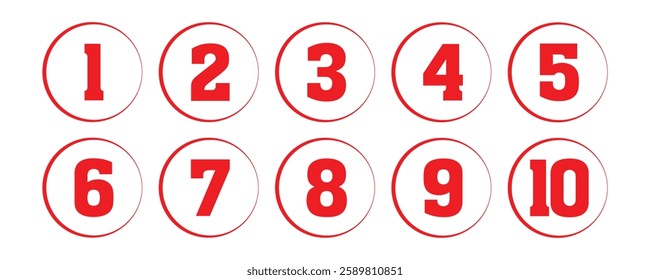 Collection grunge brush drawn numbers from 0 to 9. Dirty painted numbers set. Hand drawn typography vector elements in eps 10.