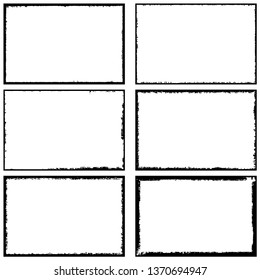Collection of grunge frames. Templates for inserting text
