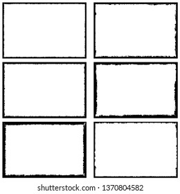 Collection of grunge frames. Templates for inserting text