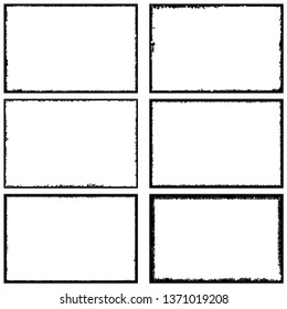 Collection of grunge frames. Templates for inserting text