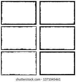 Collection of grunge frames. Templates for inserting text