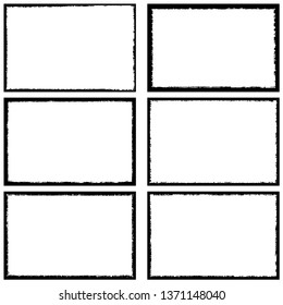 Collection of grunge frames. Templates for inserting text