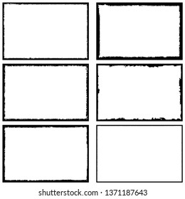 Collection of grunge frames. Templates for inserting text