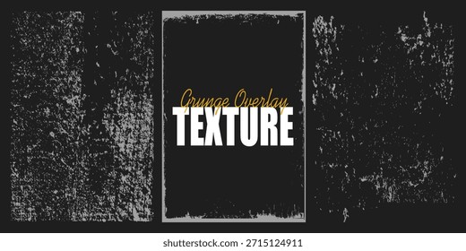 Coleção de textura de papel de sobreposição grunge, capa de foto danificada, fundo rasgado ou rasgado retro, moldura de pincelada de tinta angustiada e filtro de banner sujo com borda irregular, respingo e grão de poeira.