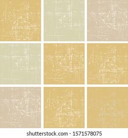 Collection of grunge textures background vector illustration