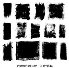 collection of grungy vector banners
