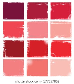 Collection of grungy vector banners