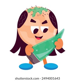 Collection of Hair Care Flat Stickers

