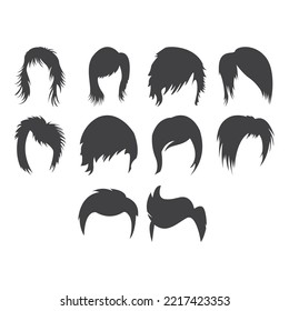 Hairstyle-Icon-Vektorgrafik