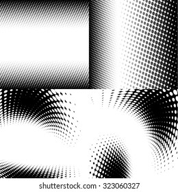 collection of halftone backgrounds