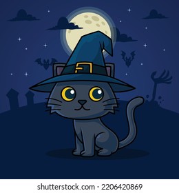 Collection of Halloween assets, character, illustration, and banner