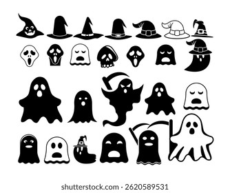 Collection Of Halloween Days Vector set of Halloween Clip Art