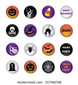 Collection of halloween icons for your design