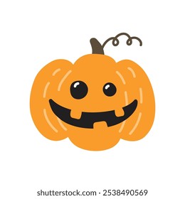 Collection of Halloween pumpkins icon. Vector illustration