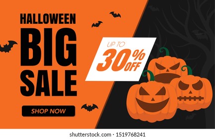 collection halloween sale banner background