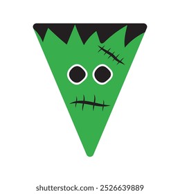 Collection of Halloween spooky characters and stuff. Helloween bundle with pumpkin, hat, ghosts for October party. Childish Halloween set. Flat vector illustration