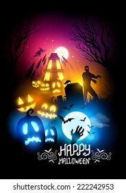 A collection of halloween themed designs. 