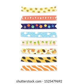 Collection of hand draw Washi tape.