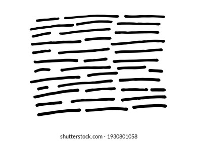 Collection of hand drawn abstract shapes. Scribbles handwritten with pen or pencil. Simple vector illustration